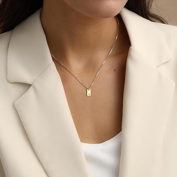 Golden Grace Initial Necklace