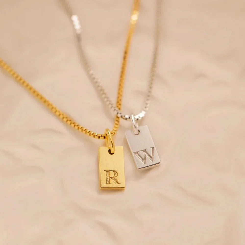 Golden Grace Initial Necklace